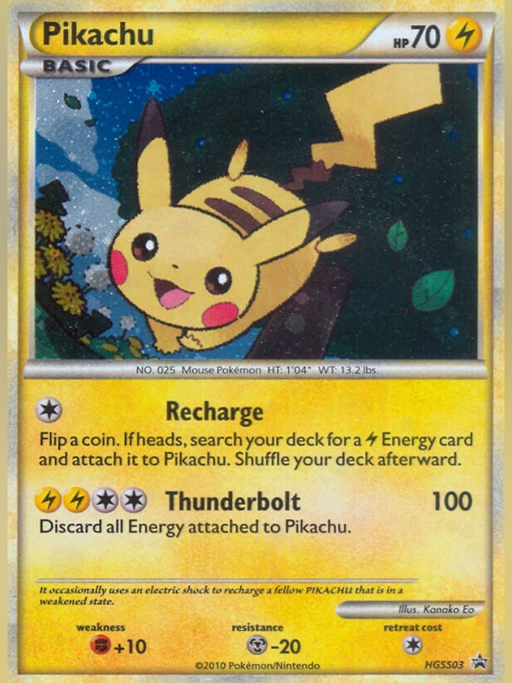 Pikachu HGSS03 Holo